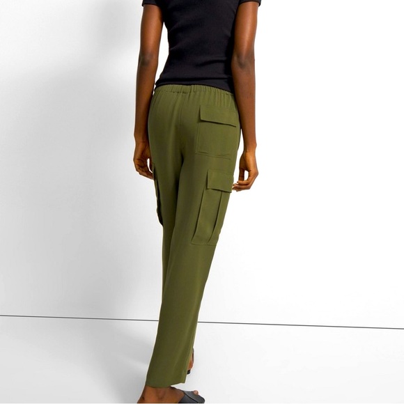 Theory 100% Silk Cargo Pant - Picture 3 of 4